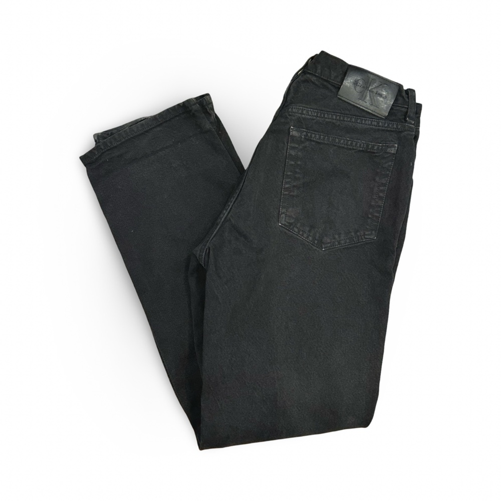 Vintage Calvin Klein Black straight slim fit Jeans - black denim - men’s vintage